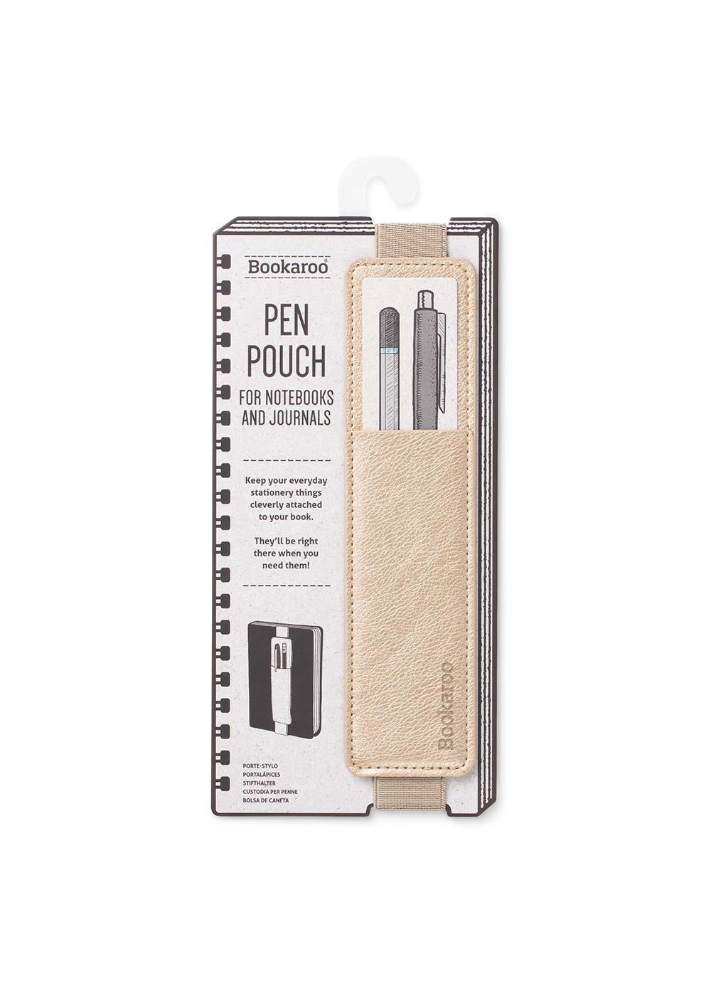 Bookaroo Pen Pouch for Notebook & Journal - Gold; image 1 of 2