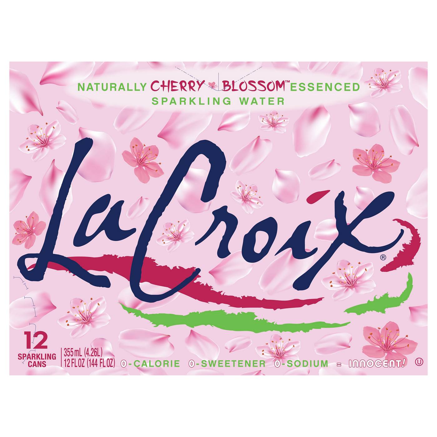 LaCroix Cherry Blossom Sparkling Water 12 oz Cans; image 1 of 4