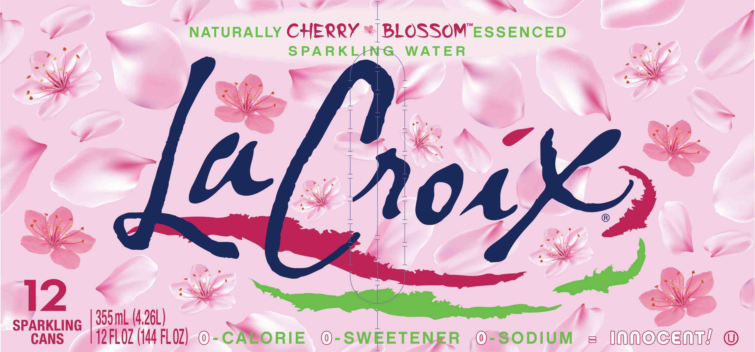 LaCroix Cherry Blossom Sparkling Water 12 oz Cans; image 4 of 4