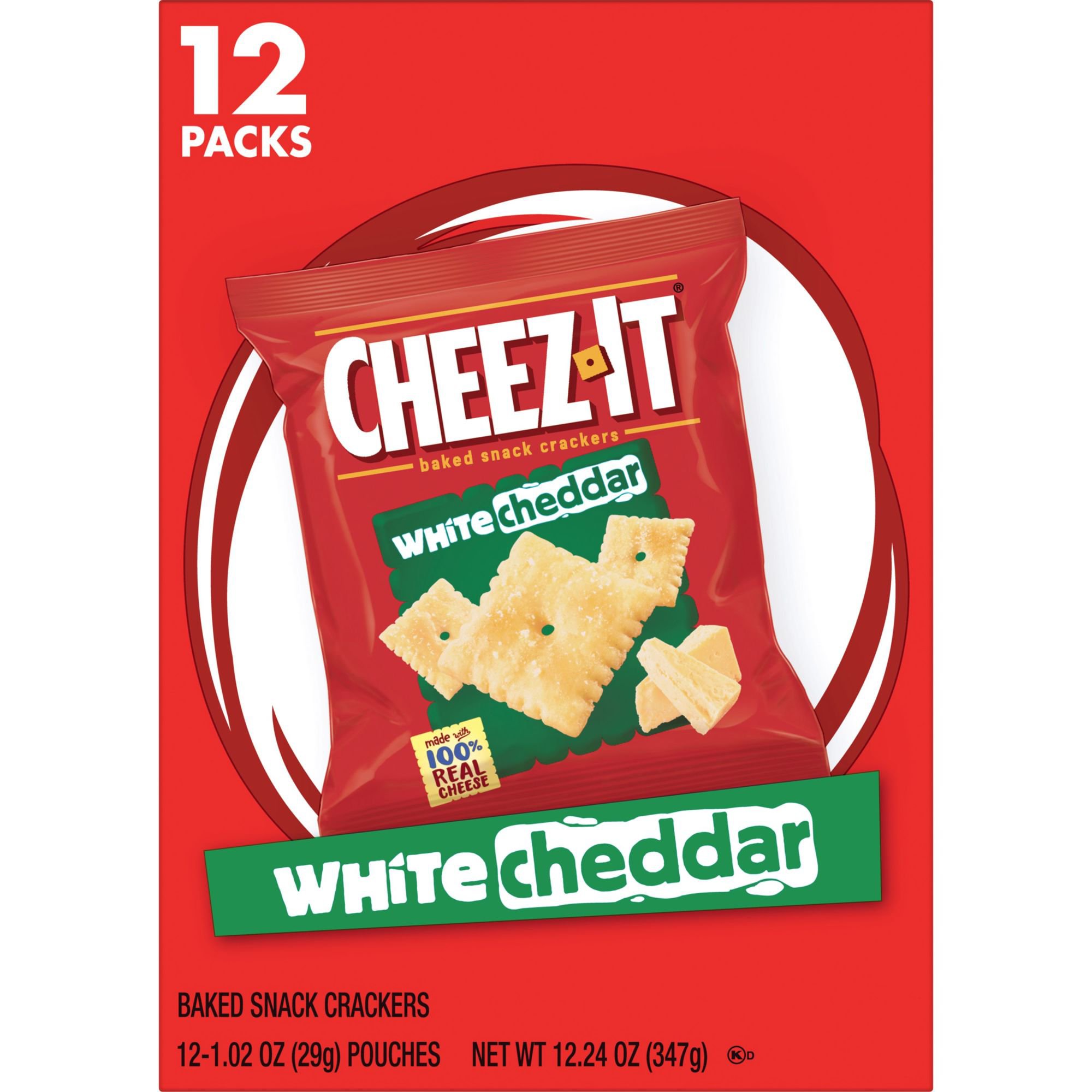 CheezIt White Cheddar Cheese Baked Snack Crackers Multipack Shop