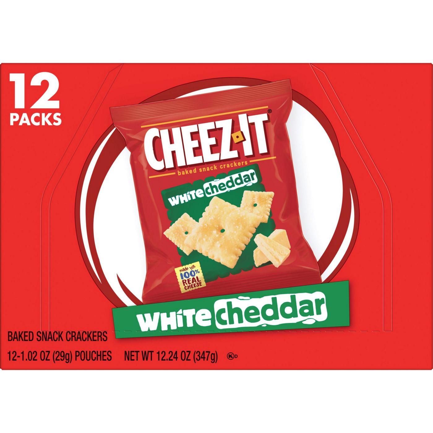 Cheez-It White Cheddar Baked Snack Crackers, 12.24 oz; image 1 of 5