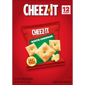 Cheez-It White Cheddar Baked Snack Crackers, 12.24 oz