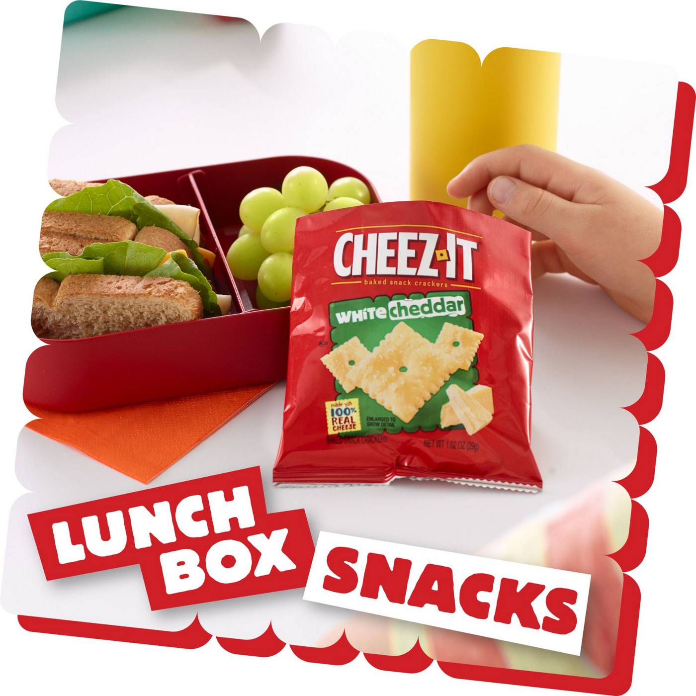 Cheez-It White Cheddar Baked Snack Crackers; image 3 of 4