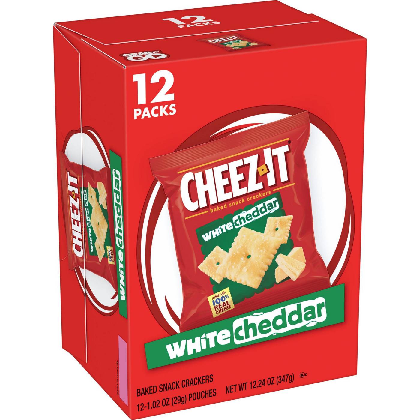 Cheez-It White Cheddar Baked Snack Crackers, 12.24 oz; image 4 of 5