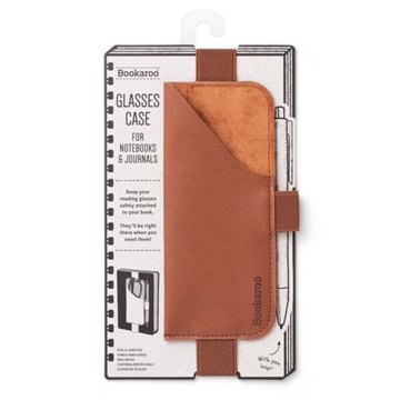 Bookaroo Glasses Case for Notebook & Journal - Brown