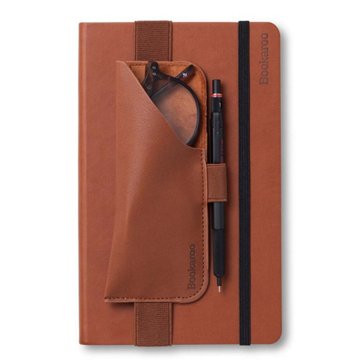 Bookaroo Glasses Case for Notebook & Journal - Brown
