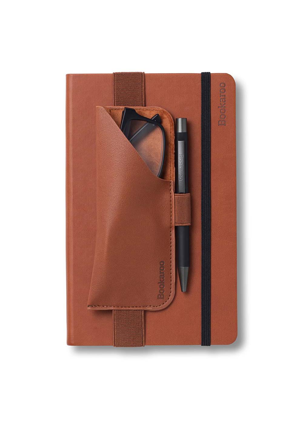 Bookaroo Glasses Case for Notebook & Journal - Brown; image 4 of 4
