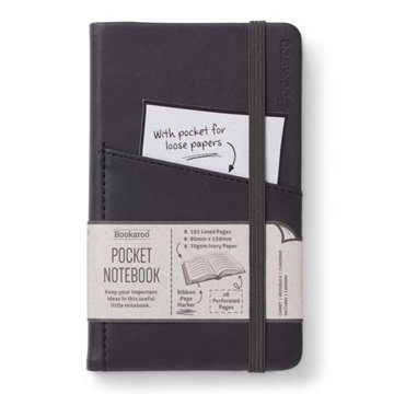 Bookaroo Small Pocket Notebook - Black, Small