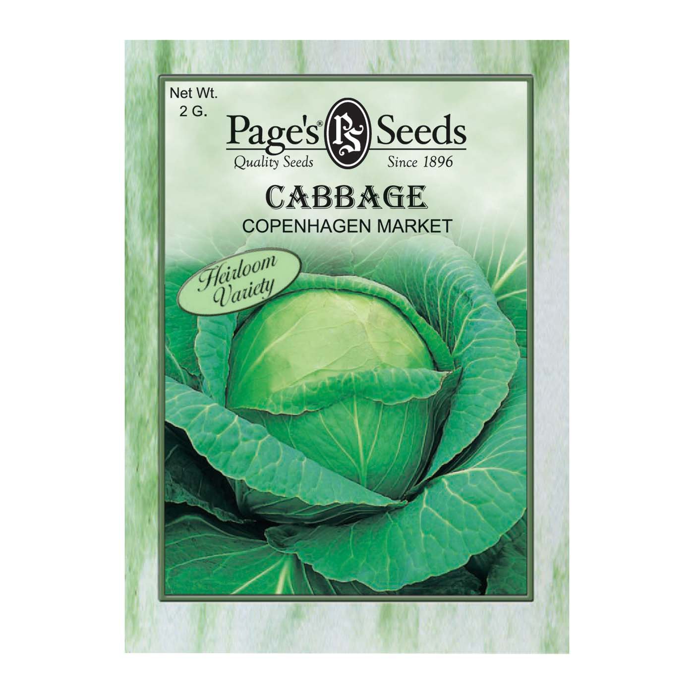 Page's Seeds Copenhagen Market Cabbage Seed Packet - Shop Patio ...