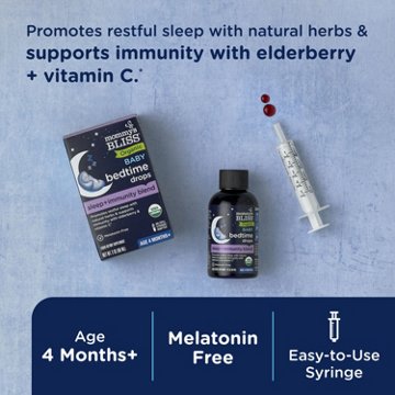 Mommy's Bliss Organic Baby Bedtime Drops + Overnight Immunity Support, 2 oz