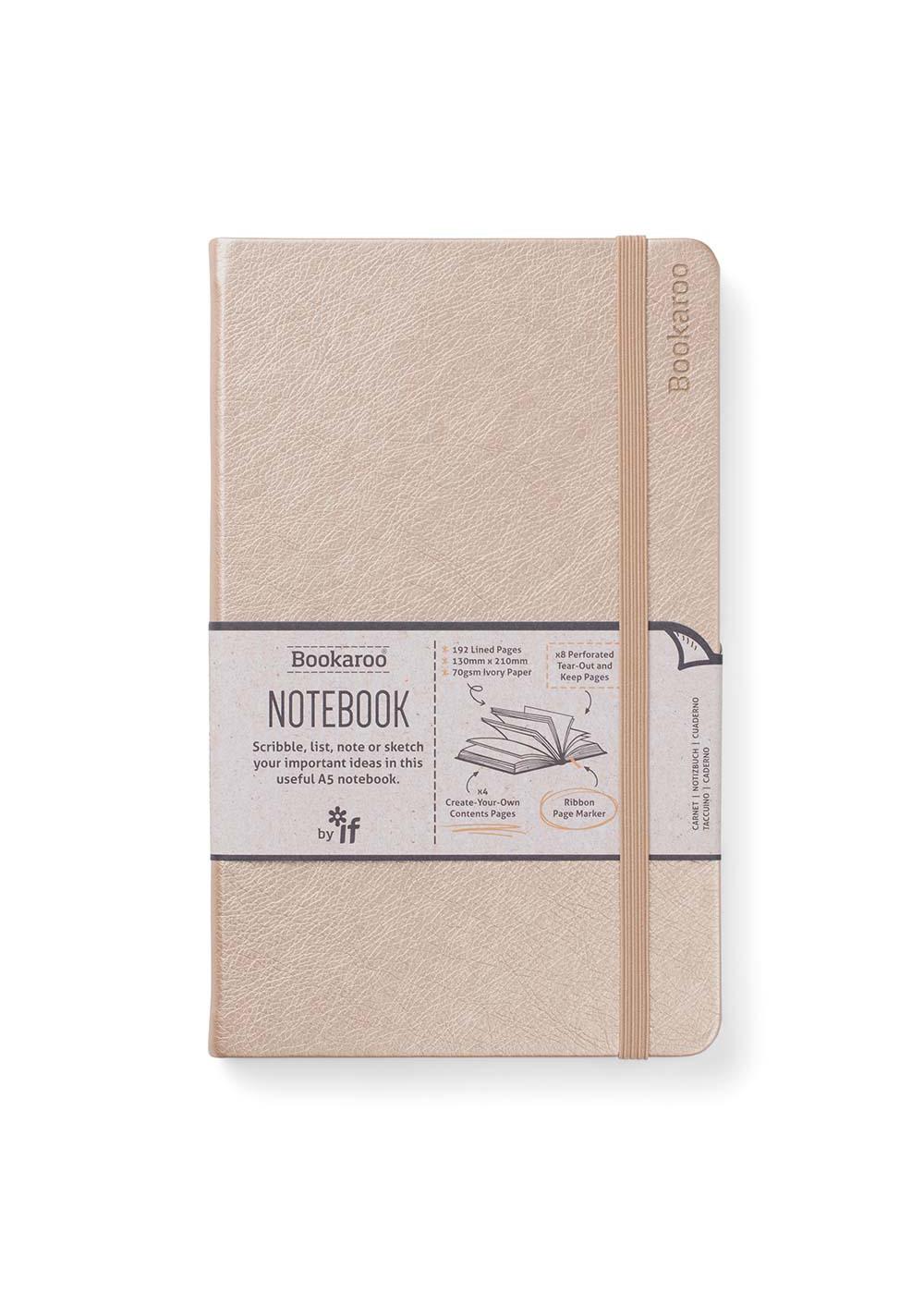 Bookaroo Notebook - Gold - Shop Pencil cases at H-E-B