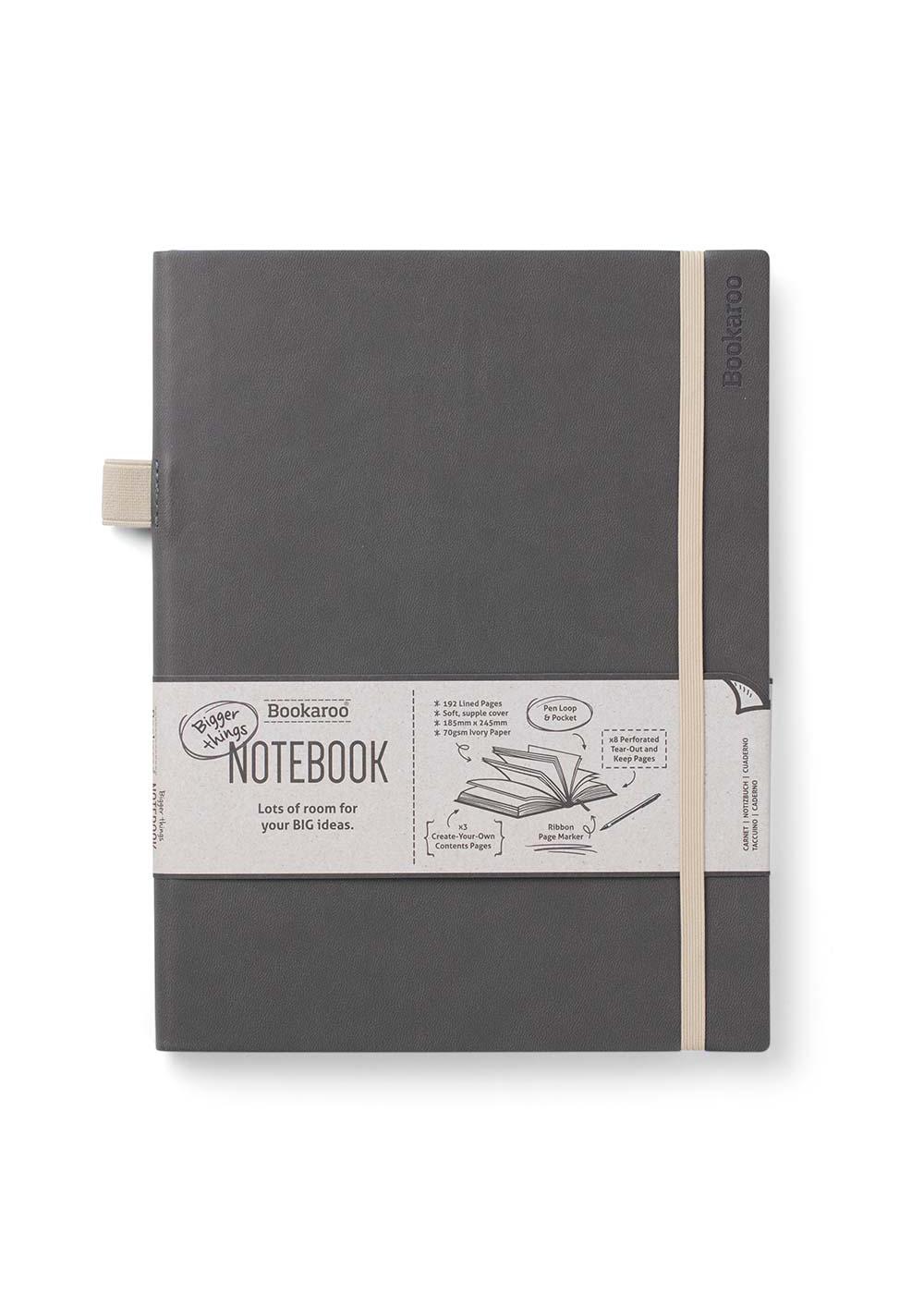 Bookaroo Bigger Things Notebook - Charcoal; image 1 of 2