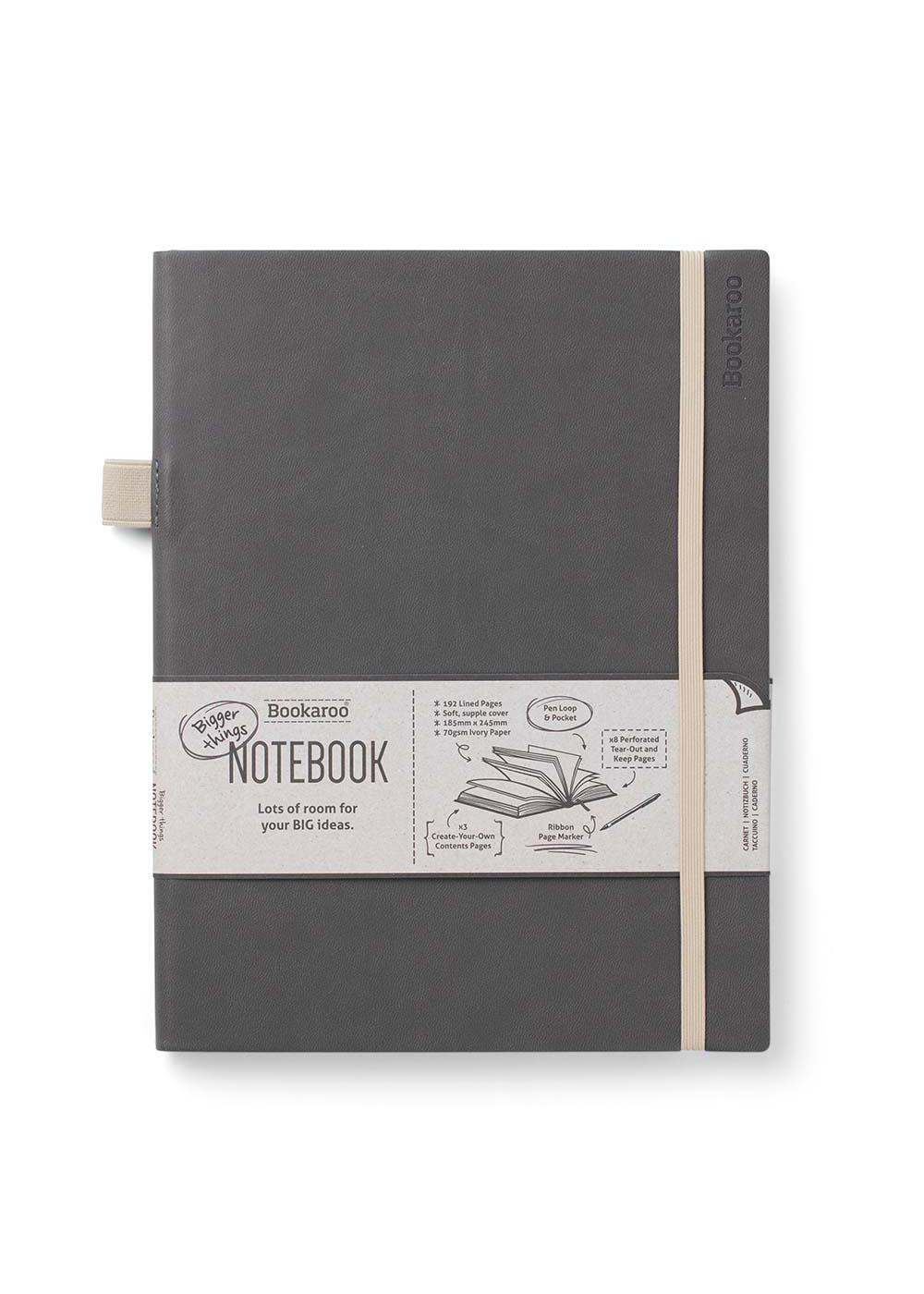 Bookaroo Bigger Things Notebook - Charcoal - Shop Notebooks at H-E-B