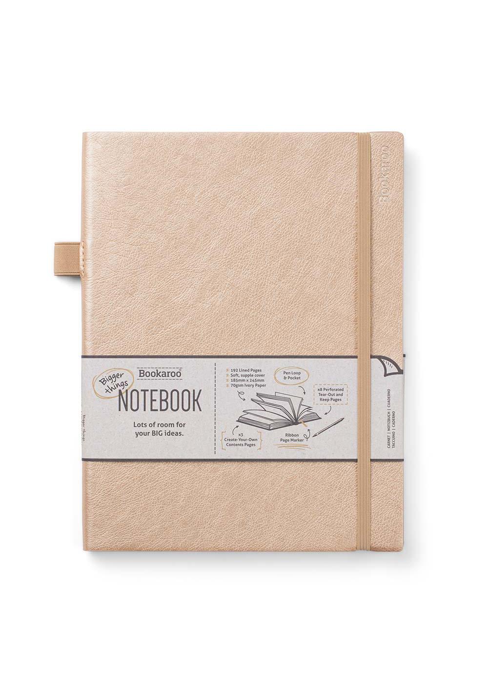 Bookaroo Bigger Things Notebook - Gold; image 1 of 2