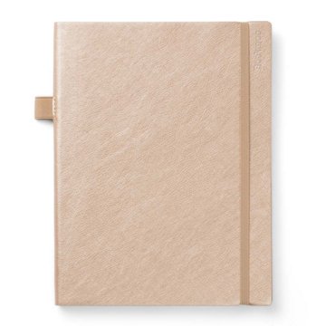 Bookaroo Bigger Things Notebook - Gold, 7.28" x 9.65"
