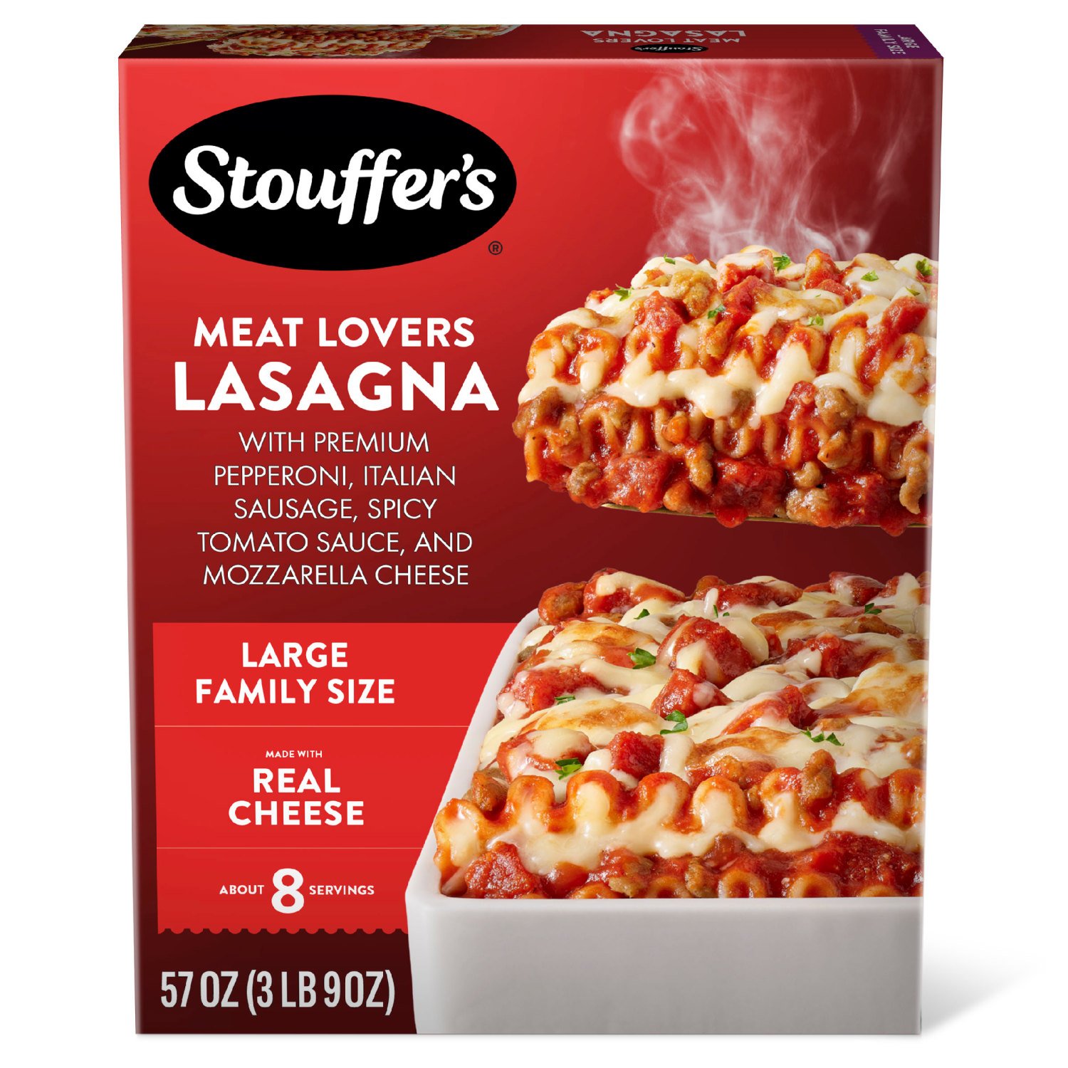 Stouffer's Frozen Meat Lovers Lasagna Large Family Size Shop
