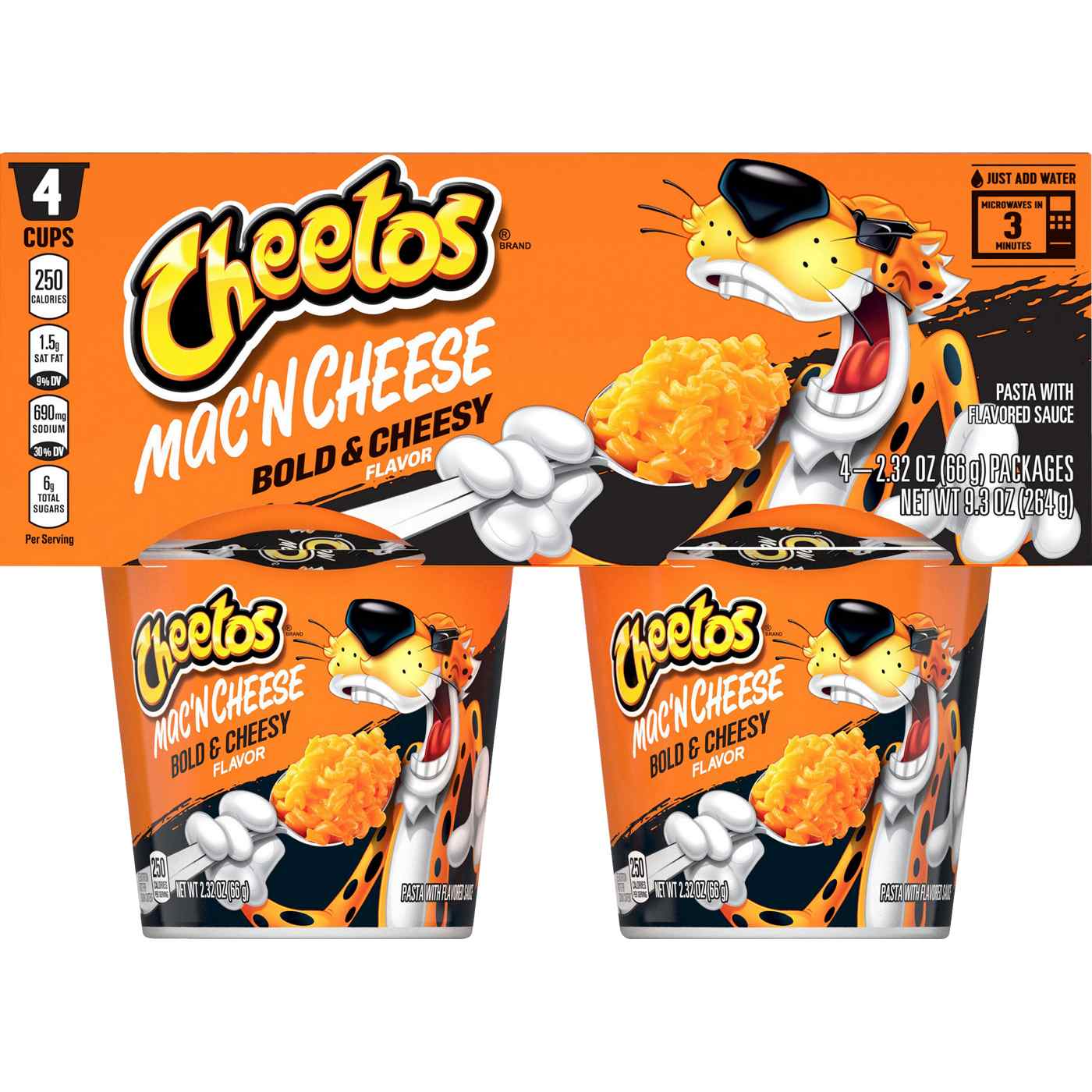 Cheetos Microwavable Bold & Cheesy Mac 'n Cheese Cups - Shop Pantry ...