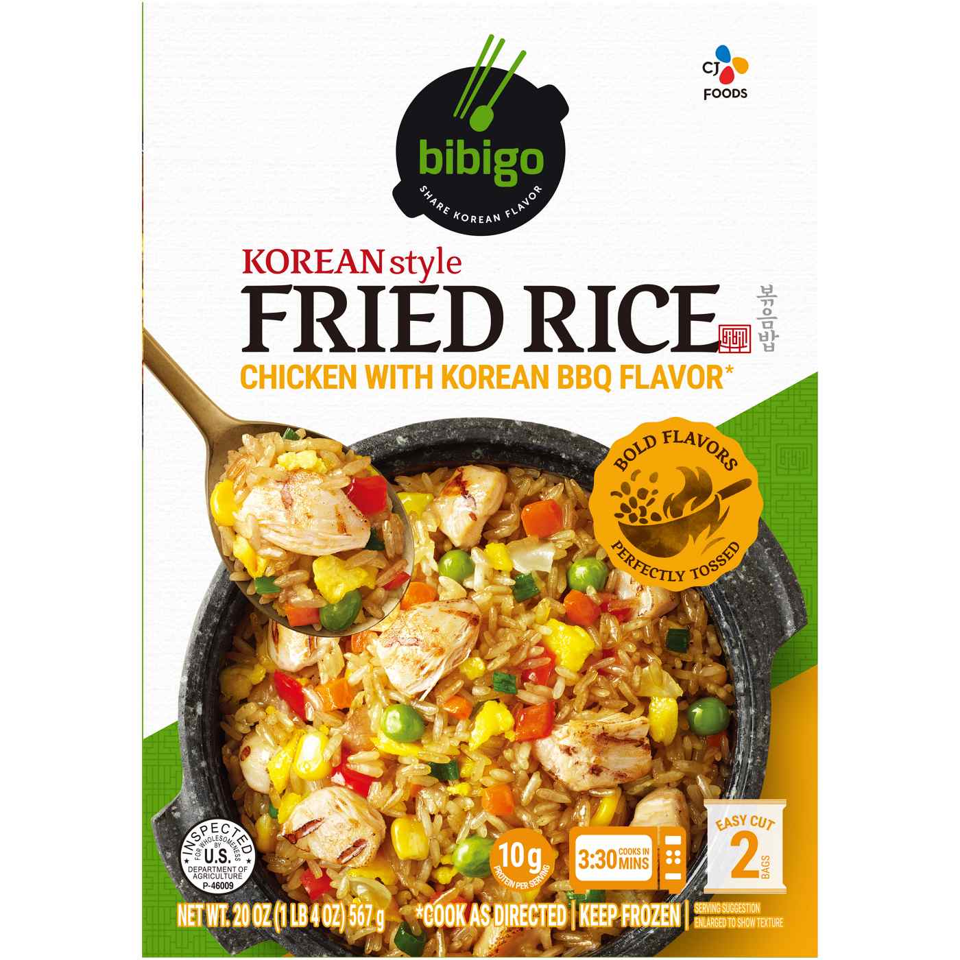 Bibigo Korean Style Fried Rice Chicken with Korean BBQ Flavor; image 1 of 7