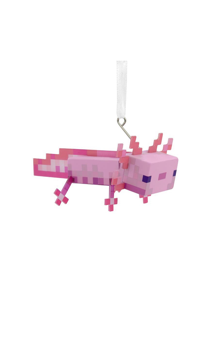 Hallmark Minecraft Axolotl Christmas Ornament; image 1 of 3