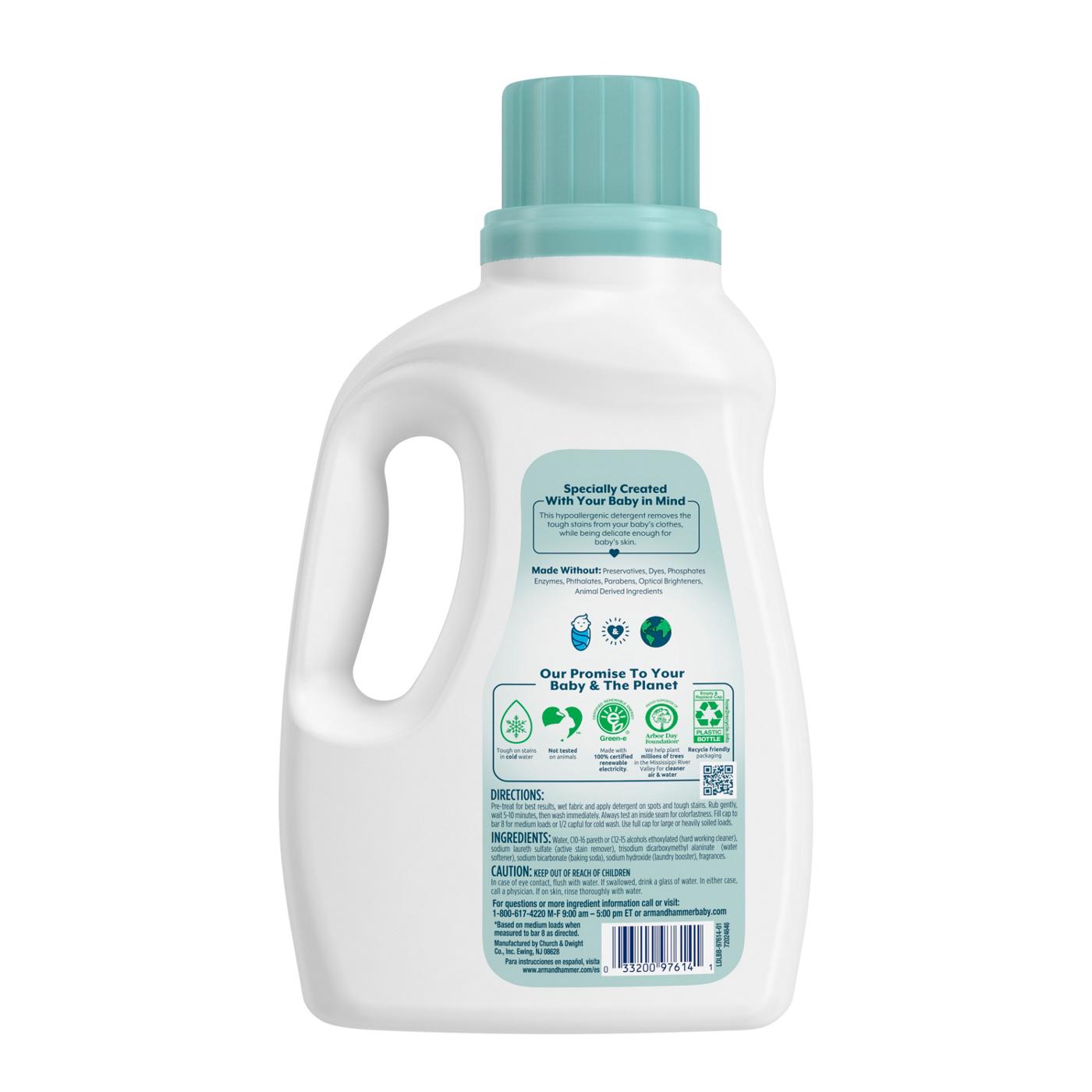 ARM & HAMMER Baby Hypoallergenic Liquid Laundry Detergent 45.5 Fl oz for Baby Skin and Stains ARM & HAMMER Baby Hypoallergenic Liquid Laundry Detergent 45.5 Fl oz for Baby Skin and Stains