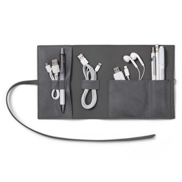 Bookaroo Tech-Tidy Case - Charcoal, 4" x 7"