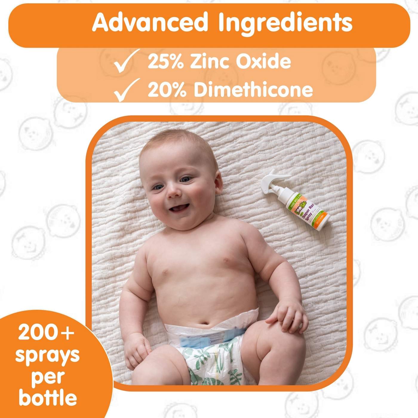 Boogie No-Rub Diaper Rash Spray; image 3 of 6