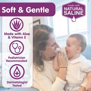 Boogie Wipes Gentle Saline Nose Wipes - Lavender, 90 ct
