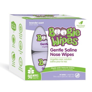 Boogie Wipes Gentle Saline Nose Wipes - Lavender
