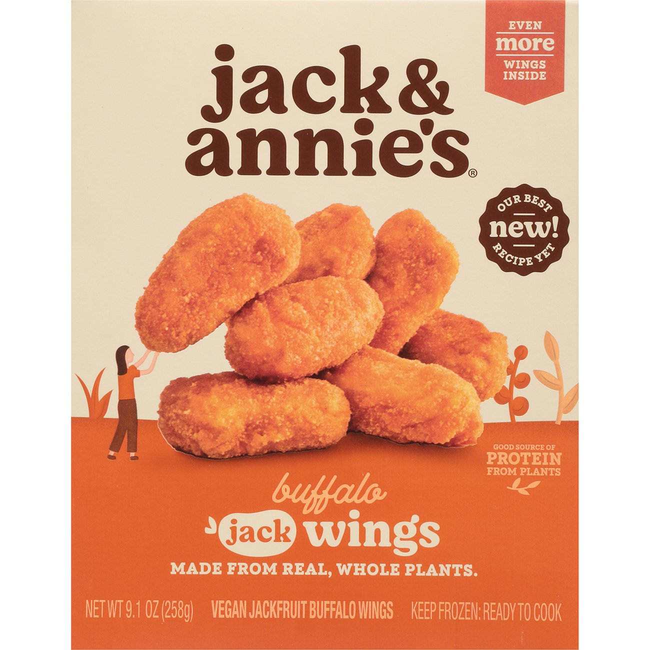 Jack & Annie's Buffalo Jackfruit Wings Shop Meat alternatives at HEB