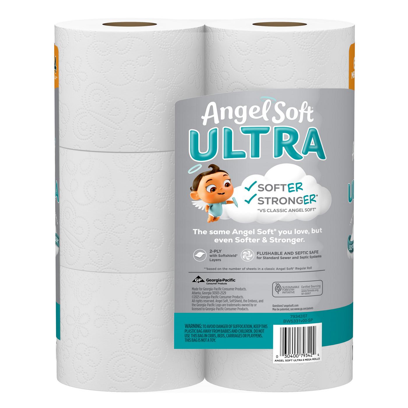 Angel Soft Ultra Toilet Paper; image 3 of 9