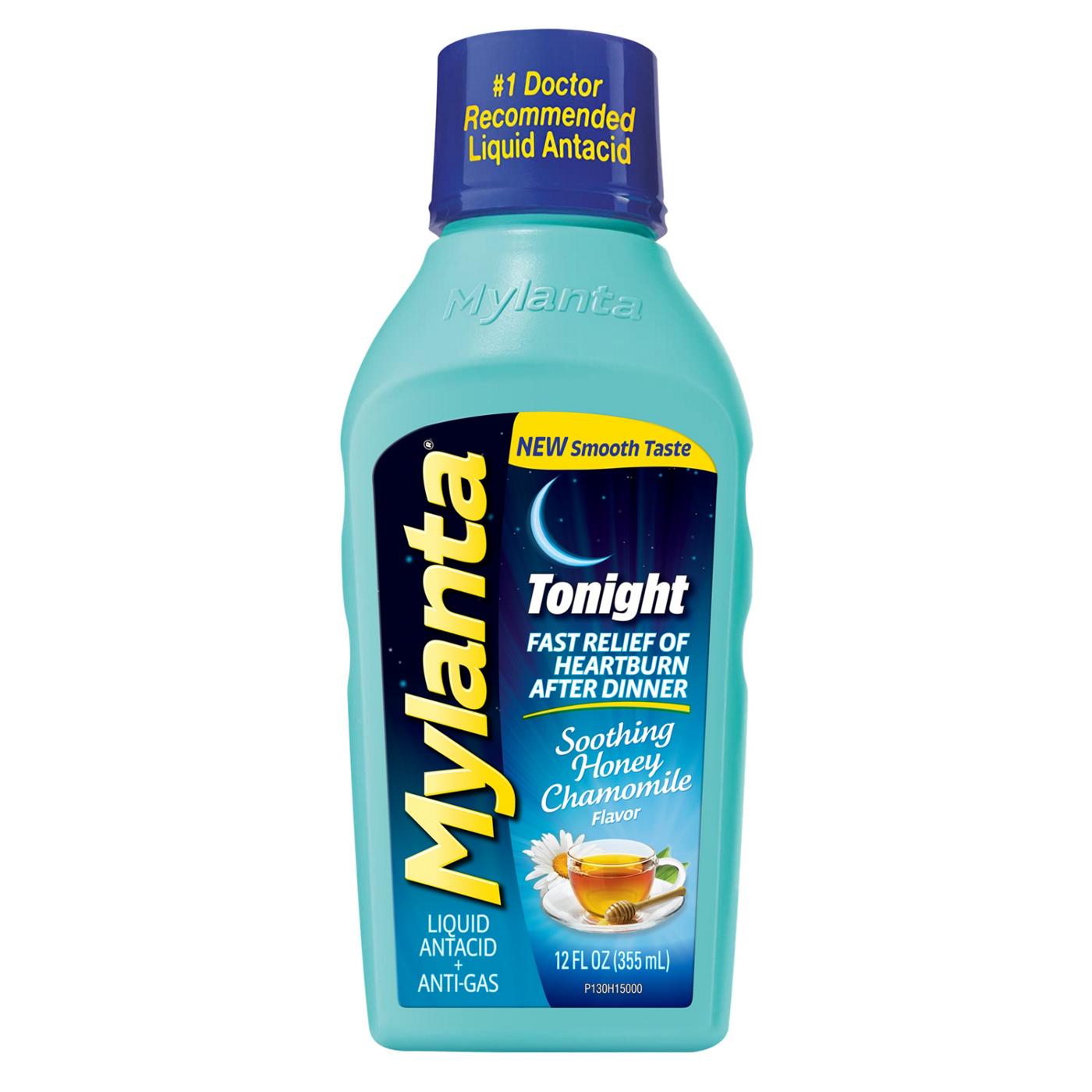 Mylanta Tonight Antacid & Anti-Gas Liquid - Honey Chamomile; image 1 of 8