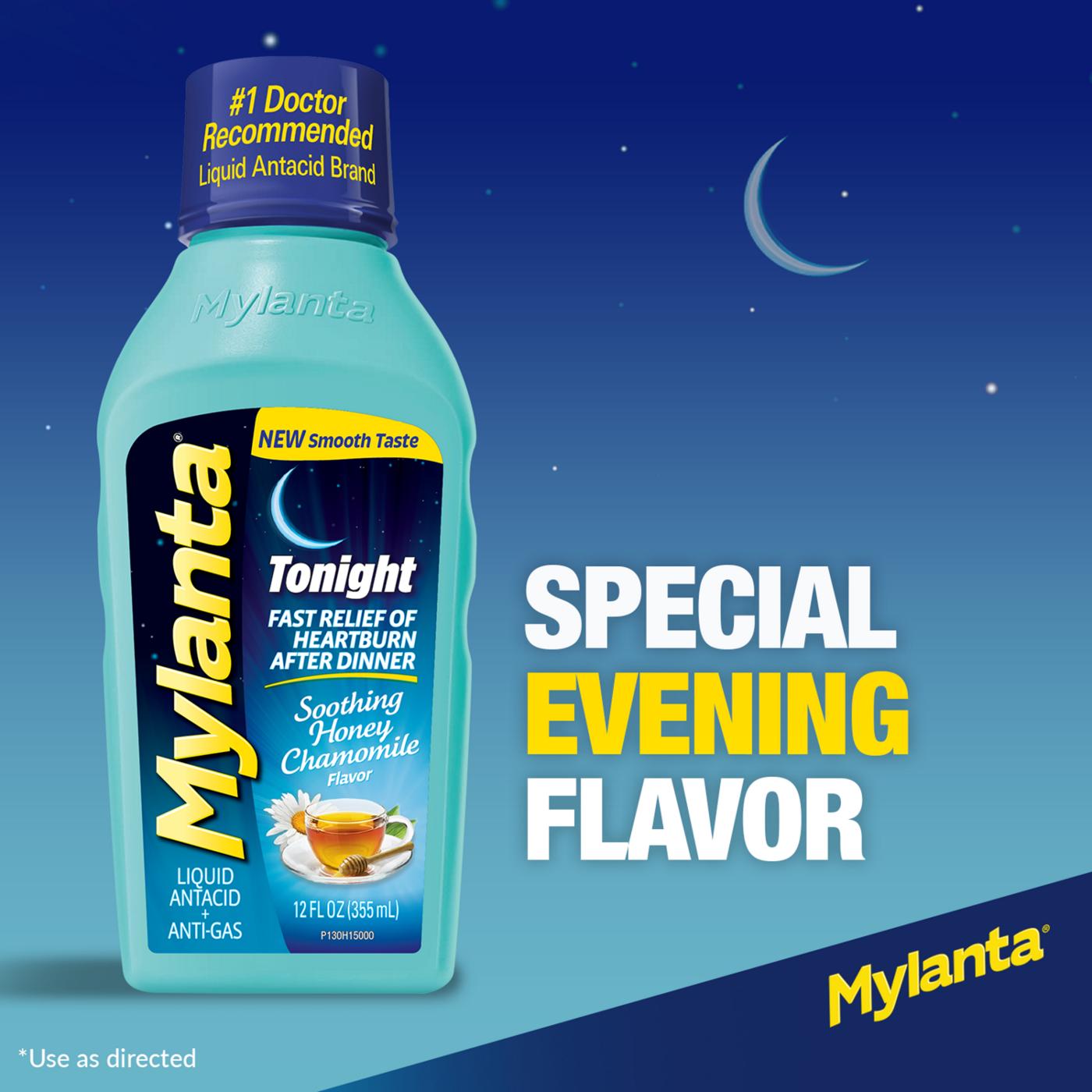 Mylanta Tonight Antacid & Anti-Gas Liquid - Honey Chamomile; image 7 of 8