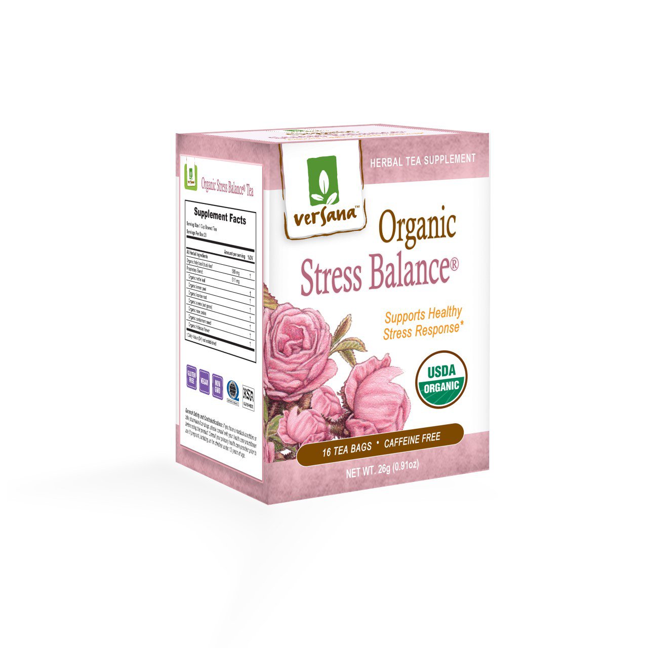Versana Organic Stress Balance Herbal Tea Shop Tea at HEB