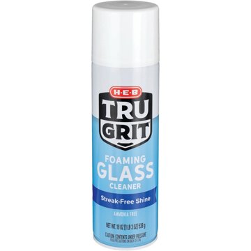 H-E-B Tru Grit Foaming Glass Cleaner, 19 oz