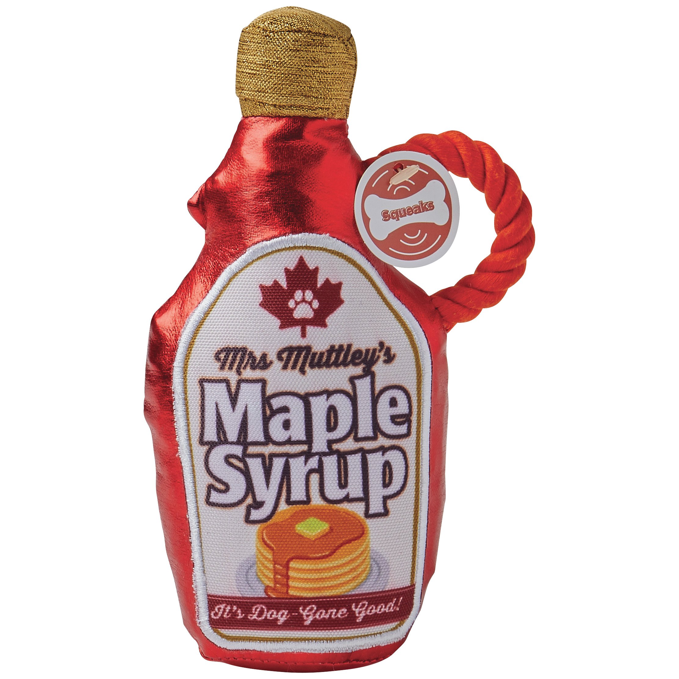 Woof & Whiskers Maple Syrup Plush Dog Toy Shop Plush toys at HEB