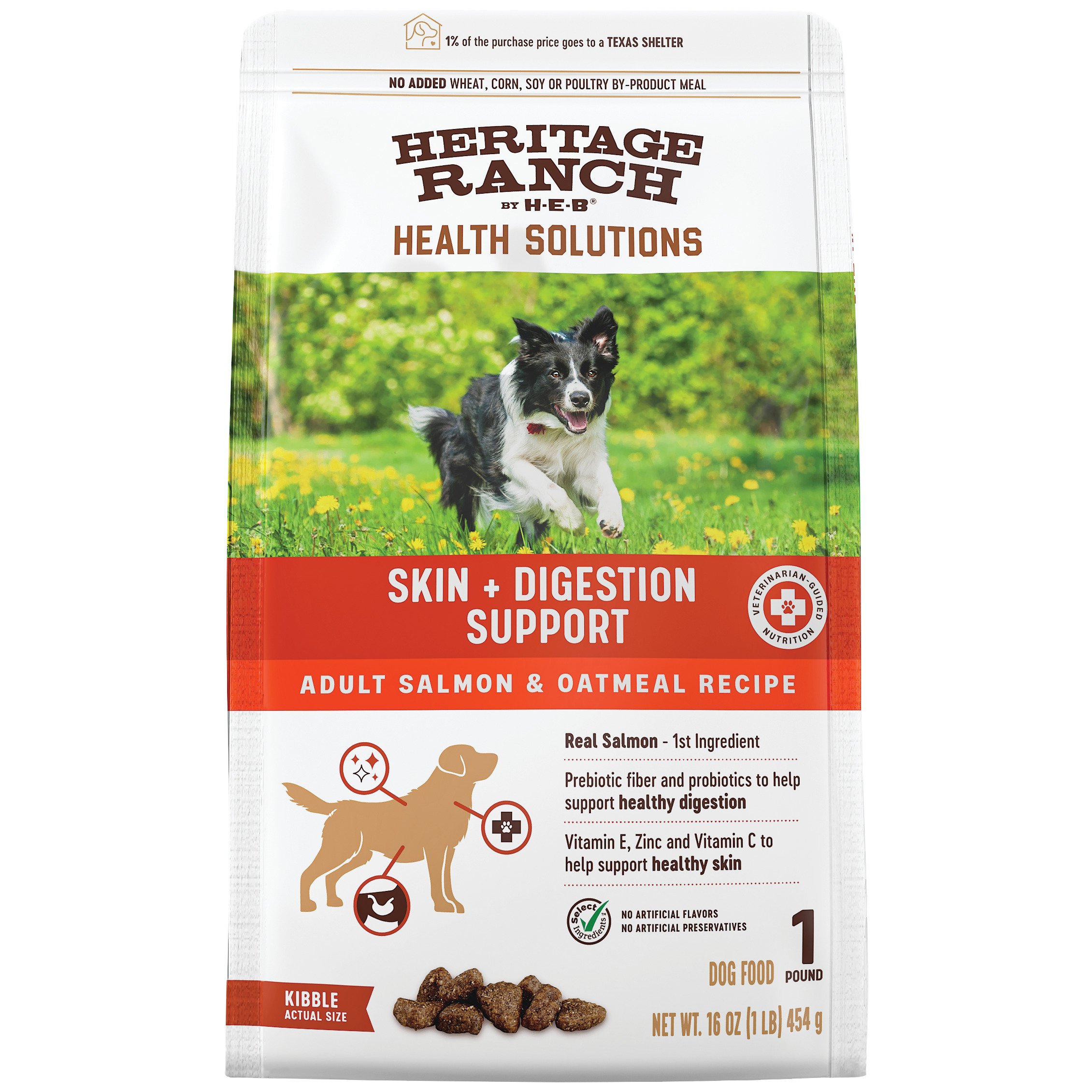 Heritage Ranch By H-E-B Skin + Digestion Support Adult Dry Dog Food ...