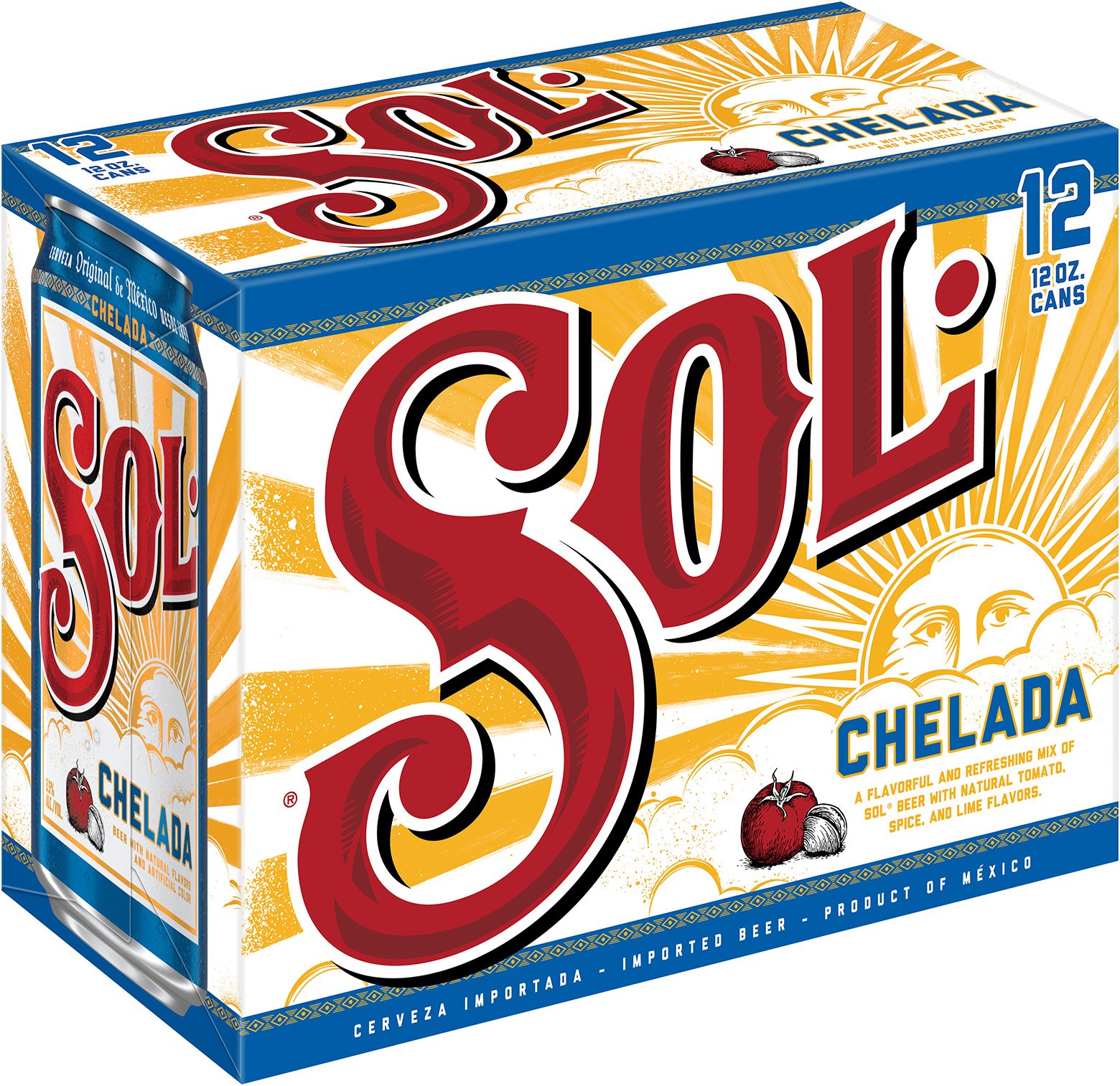 Sol Chelada 12 pk Cans, 12 oz