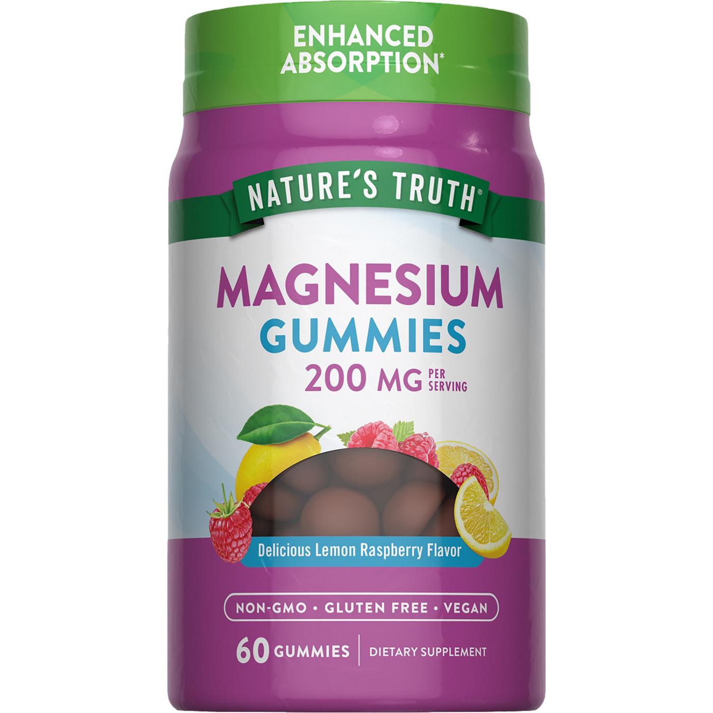 Nature's Truth Enhanced Absorption Magnesium Gummies - 200 mg; image 1 of 4