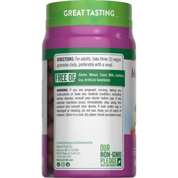 Nature's Truth Magnesium 200mg Gummies - Lemon Raspberry, 60 ct