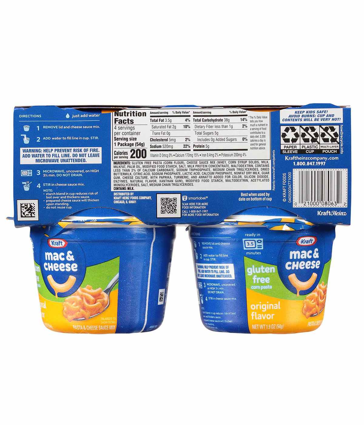 Kraft Gluten Free Macaroni & Cheese Cups; image 2 of 2