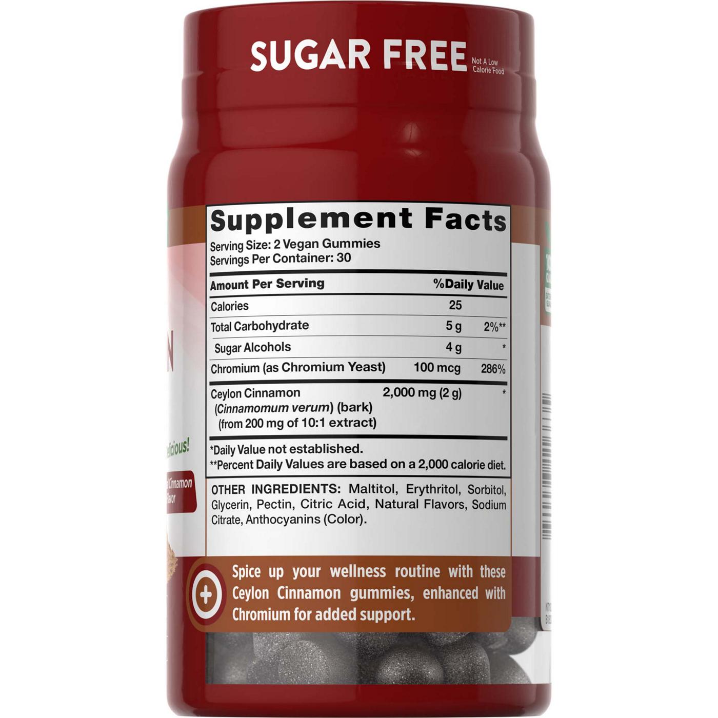 Nature's Truth Vitamins Sugar-Free Ceylon Cinnamon Gummies; image 2 of 4