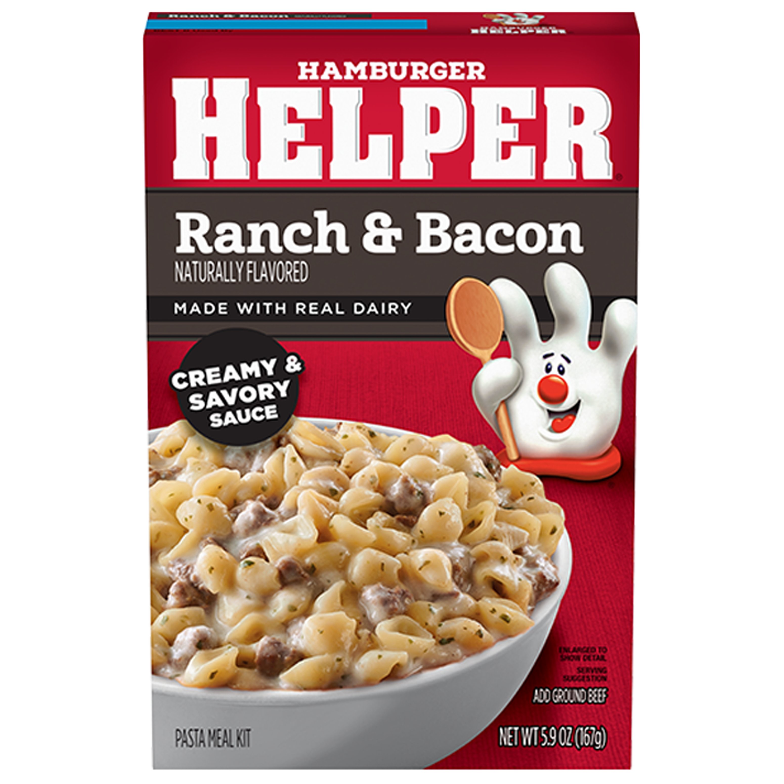 Hamburger Helper Ranch & Bacon Flavored Pasta Meal Shop Pantry meals