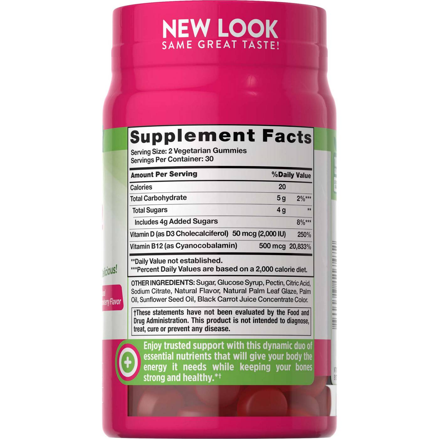 Nature's Truth Vitamins Revitalizing Nutrients D3 + B12 Gummies; image 3 of 4
