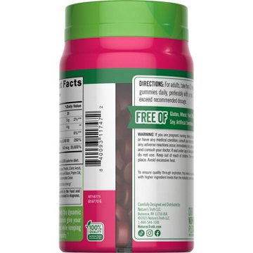 Nature's Truth D3 + B12 Gummies - Strawberry Flavor, 60 ct