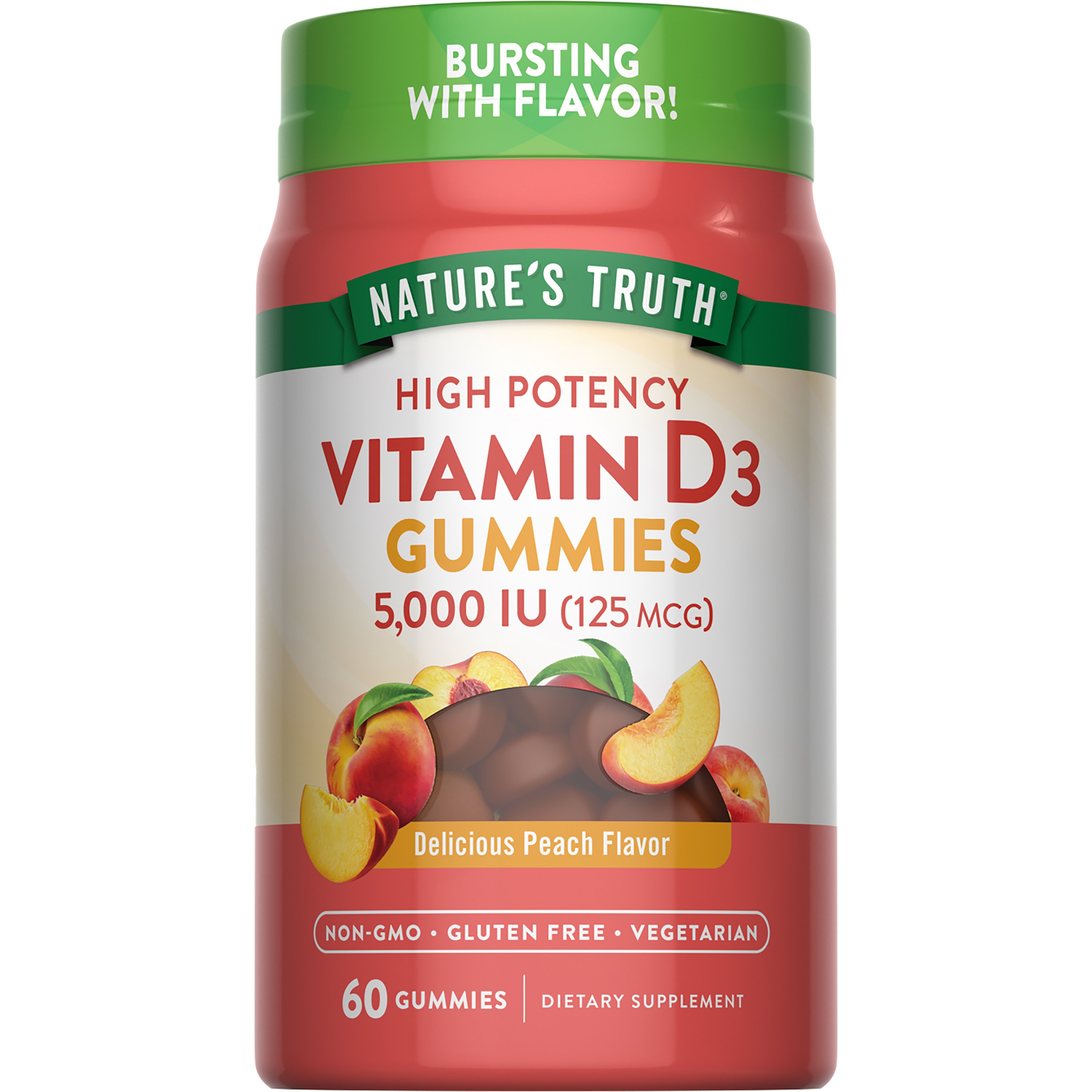 Natures Truth High Potency Vitamin D3 Gummies 5000 Iu Shop Vitamins A Z At H E B