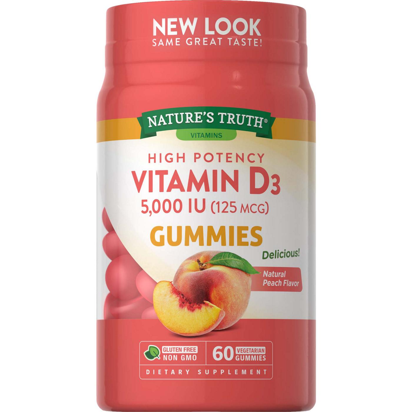 Nature's Truth High Potency Vitamin D3 Gummies - 5000 IU; image 1 of 2