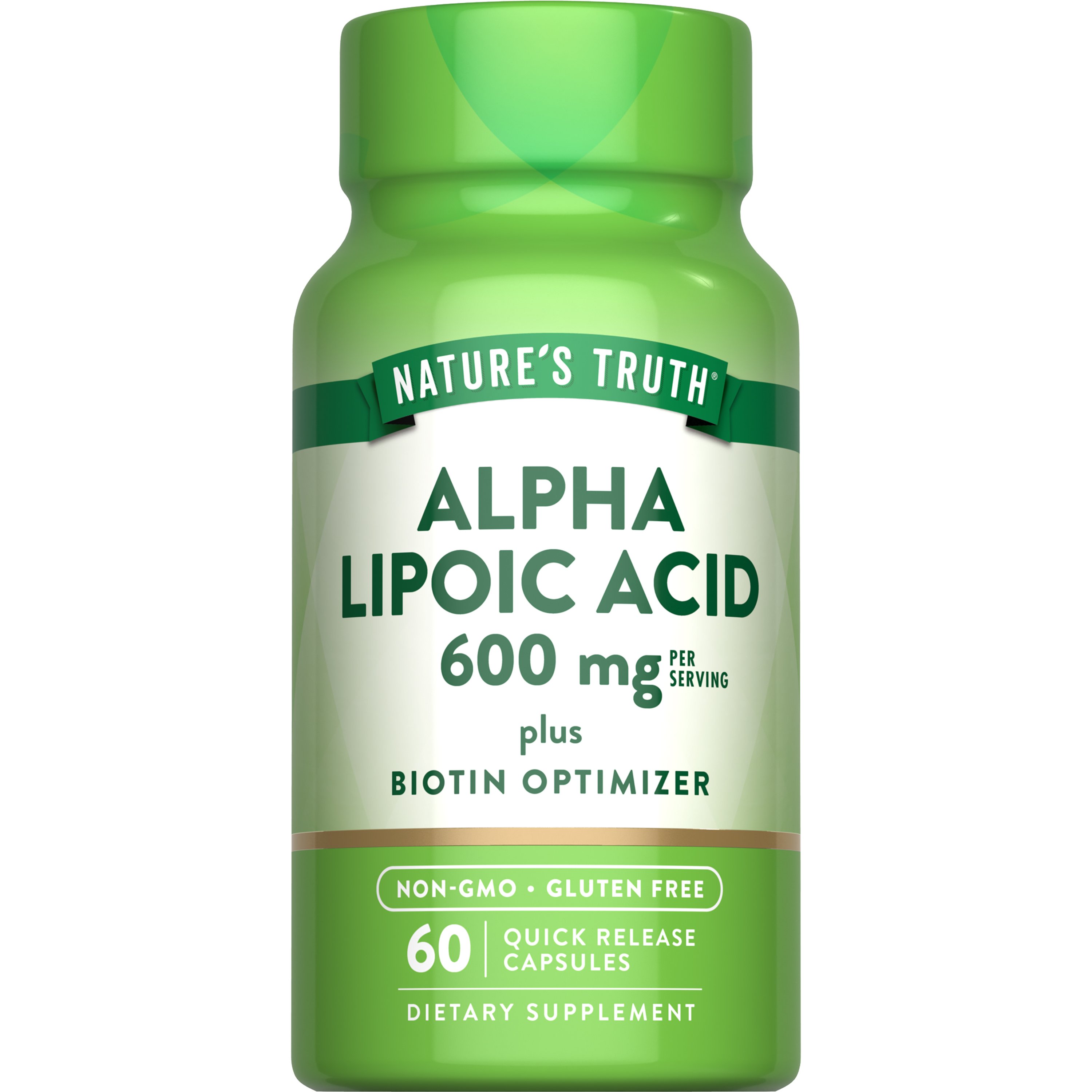 Nature's Truth Alpha Lipoic Acid 600mg Capsules, 60 ct