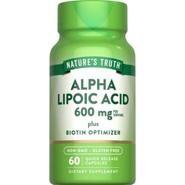 Nature's Truth Alpha Lipoic Acid 600mg Capsules