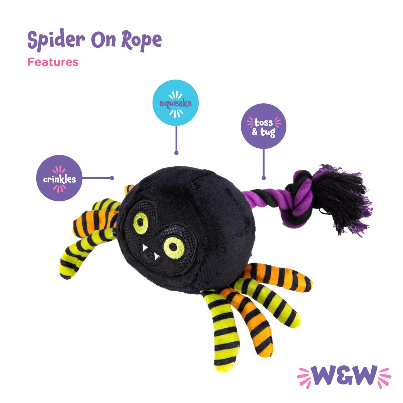 Woof & Whiskers Spider on Rope; image 2 of 5