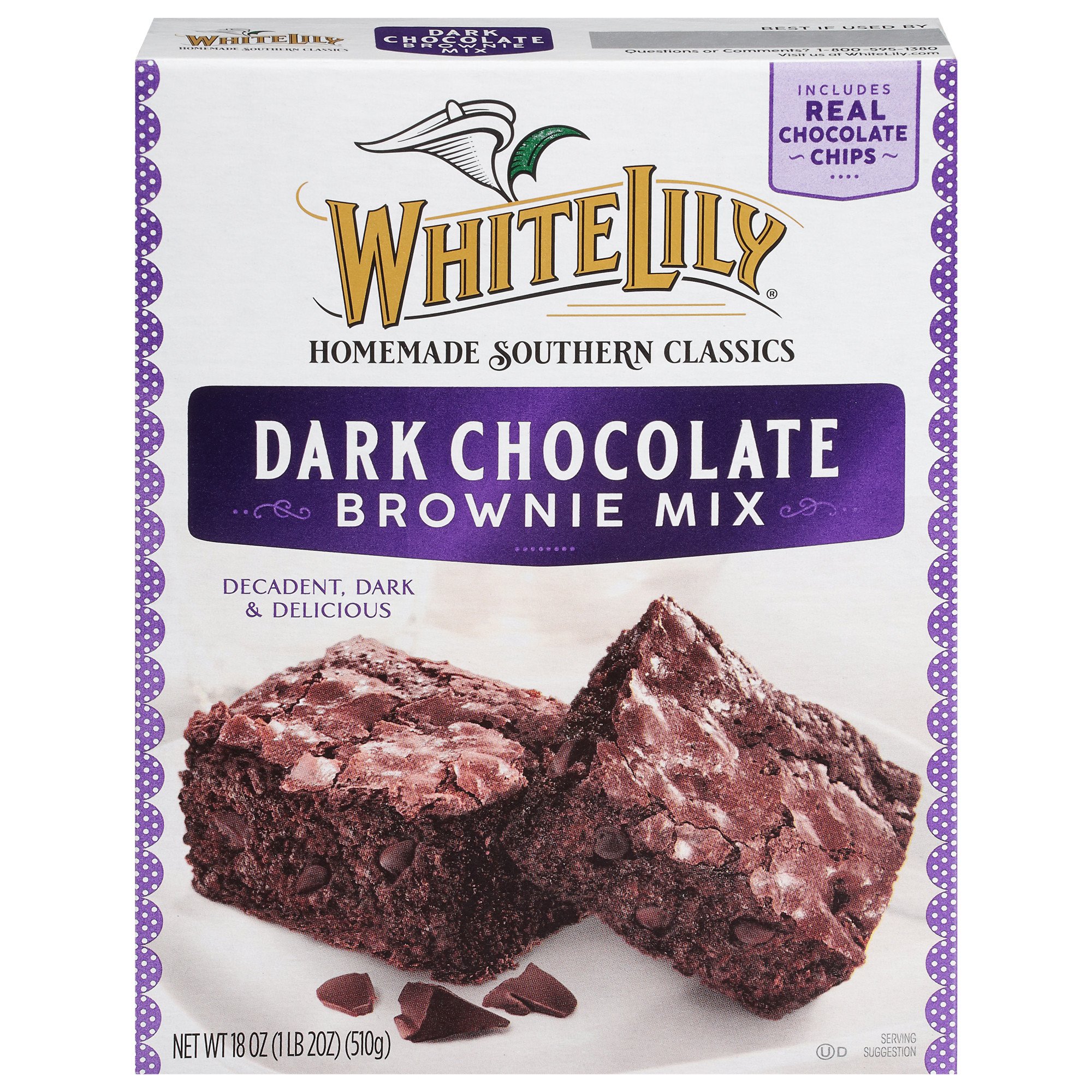 White Lily Dark Chocolate Brownie Mix Shop Baking mixes at HEB